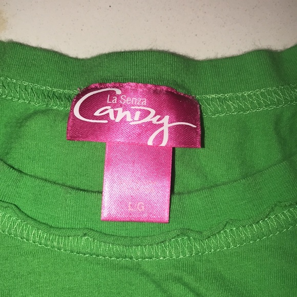 Green beaded Candy LaSENZA TEE - Picture 2 of 5